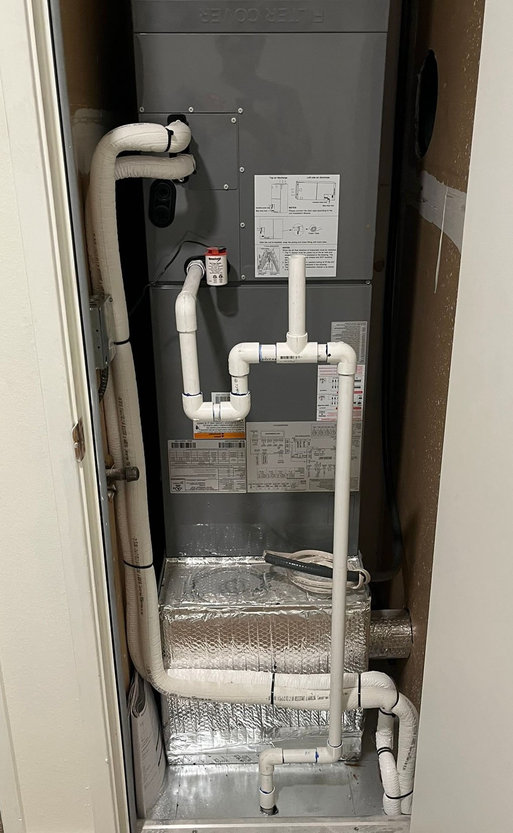 Menini HVAC Bryant air handler heat pump installation