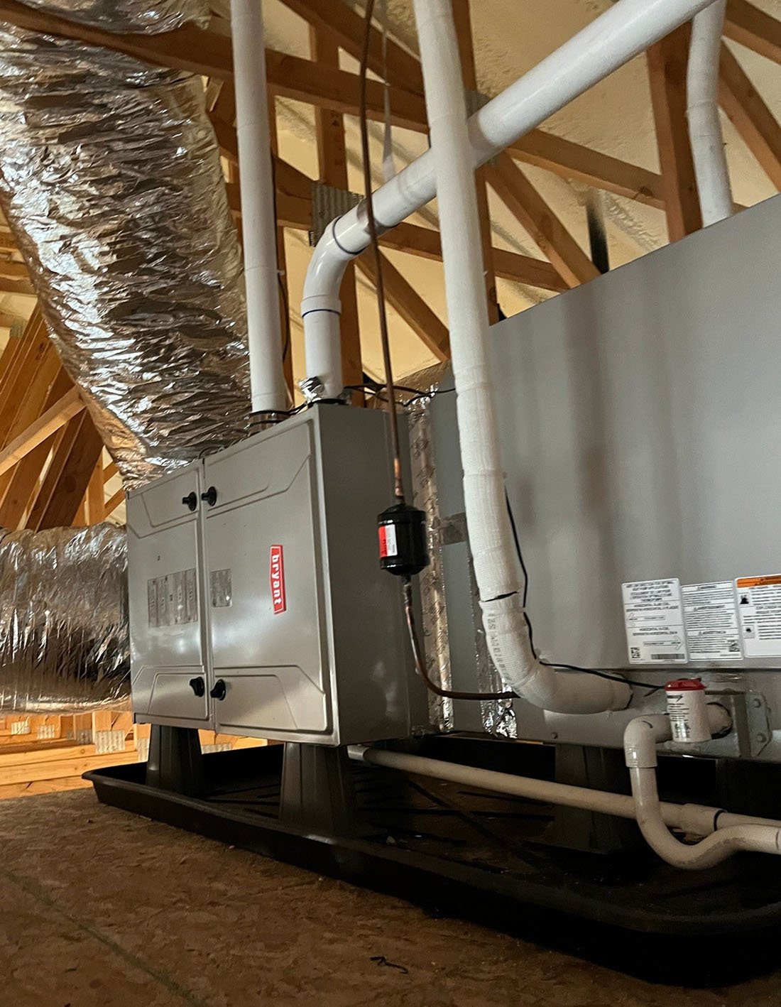 Menini HVAC Bryant gas furnace installation