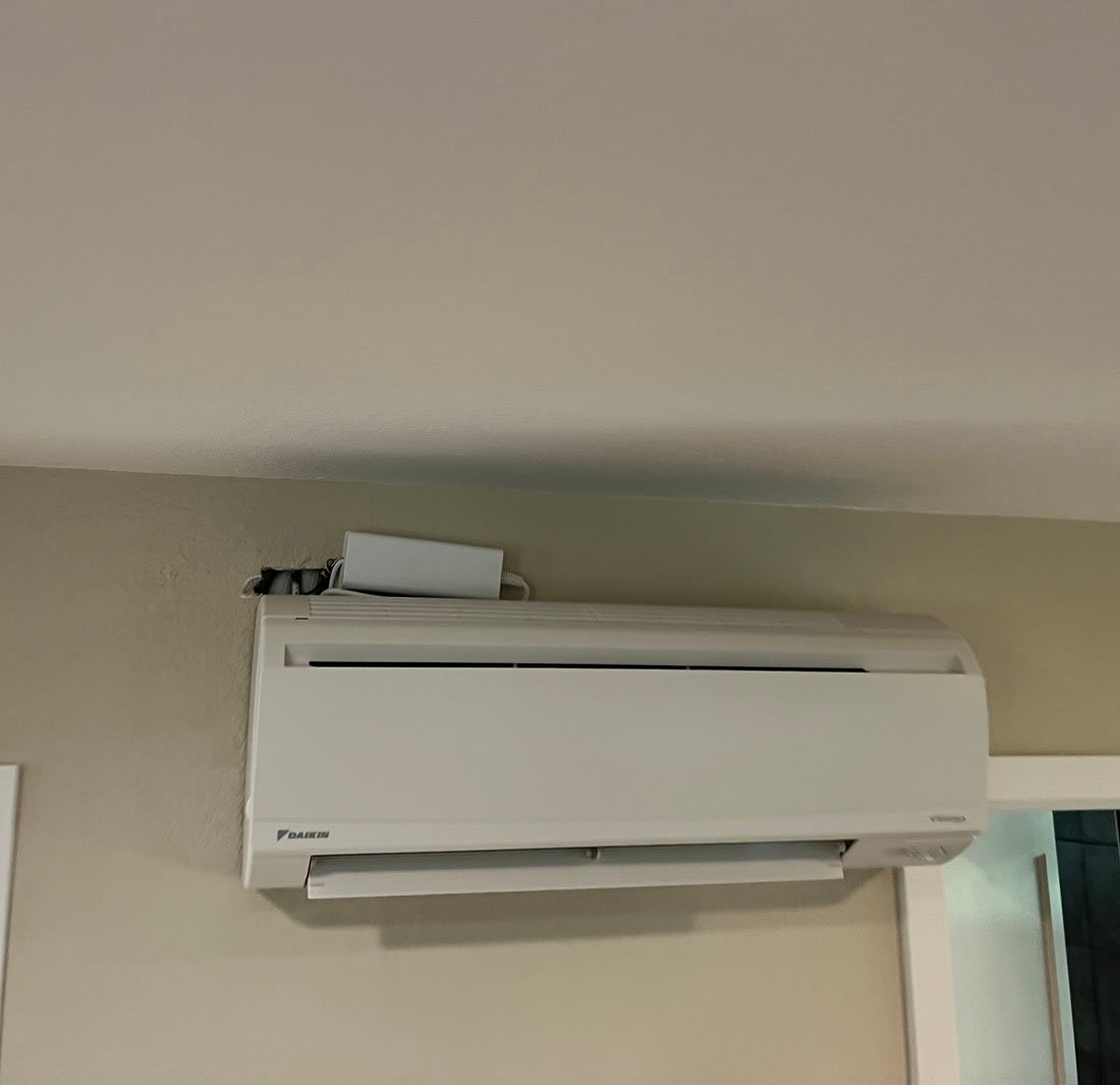 Daikin mini split installation by Menini HVAC